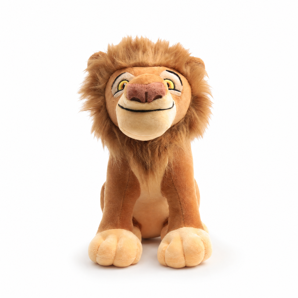 Mufasa Kuscheltier König der Löwen 28 cm - Weißer Hintergrund frontal