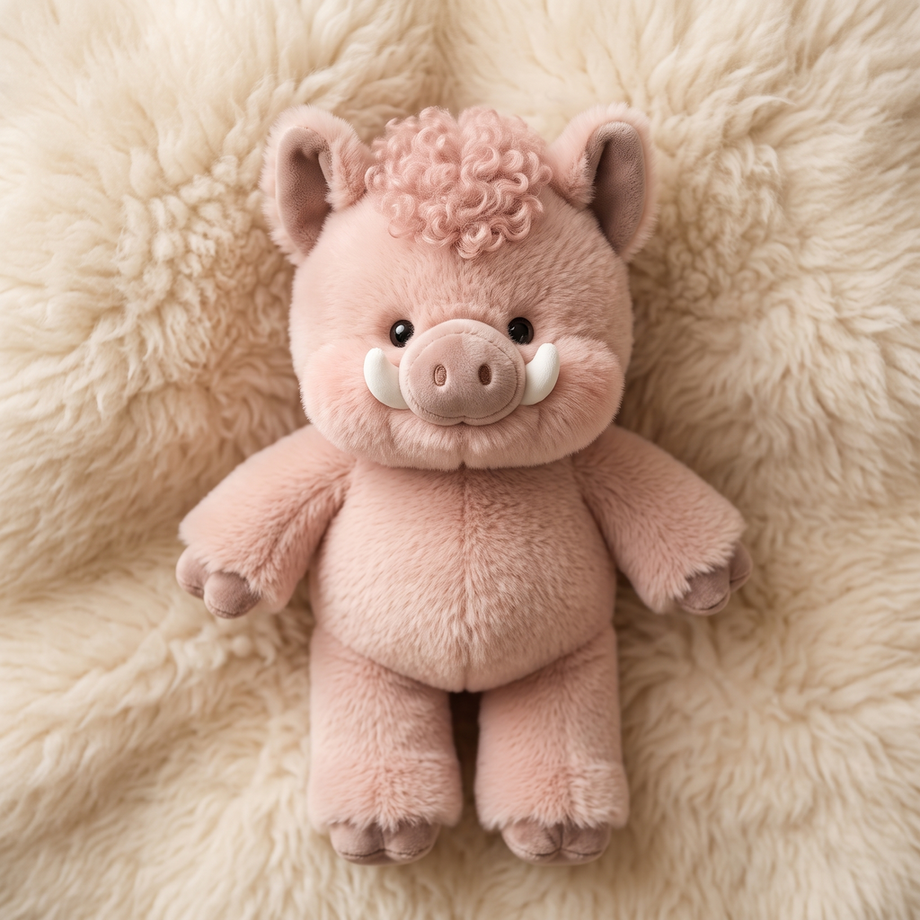 Wildschwein Kuscheltier interaktiv läuft - Detail Material