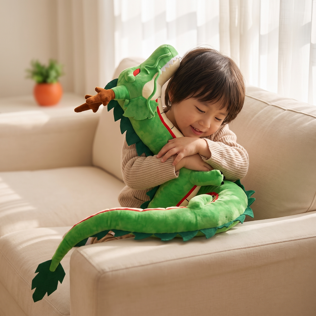 Shenron Kuscheltier XXL heiliger Drache - Verwendung gemütliches Interieur