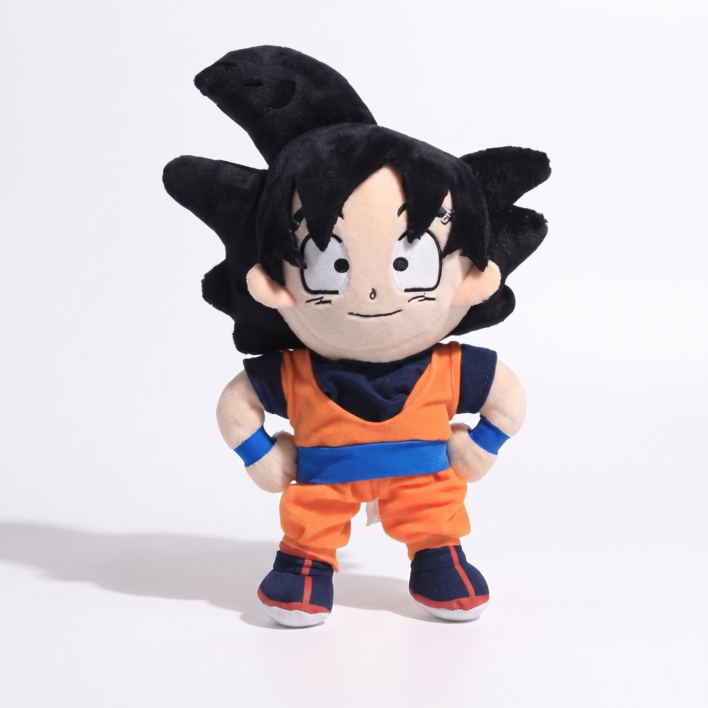 Son Goku Kuscheltier Dragon Ball mit Saugnapf - weißer Hintergrund frontal