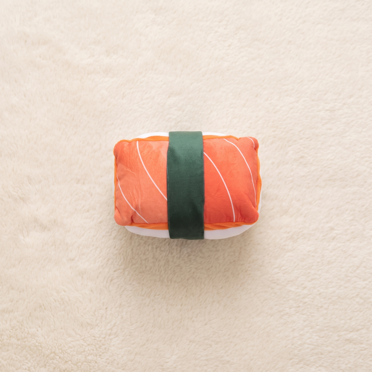 Lachs-Sushi Kuscheltier ganz weich - Detail Material