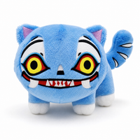 Blauer Tiger Kuscheltier K-Pop Demon Hunters - Frontalansicht auf weißem Hintergrund