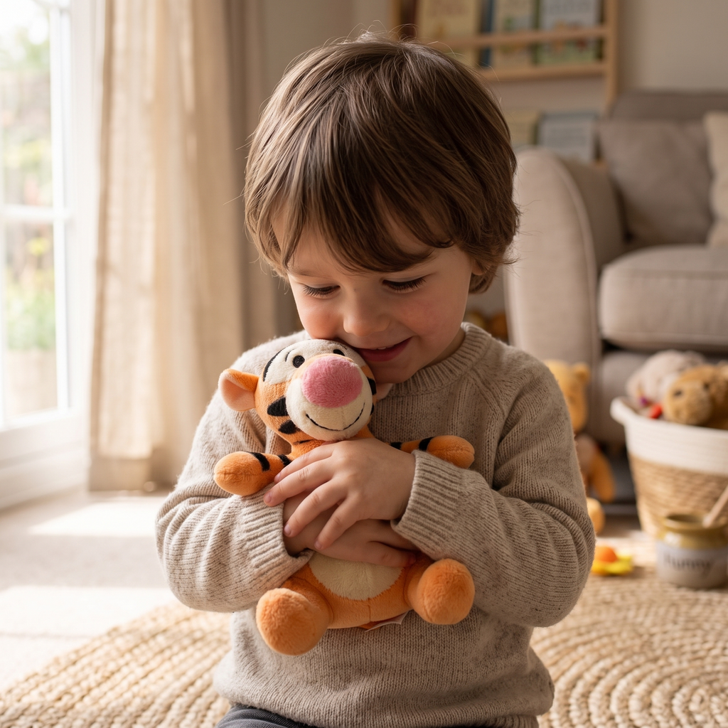 Tigger Kuscheltier Magnetisch für die Schulter - Verwendung gemütlich drinnen