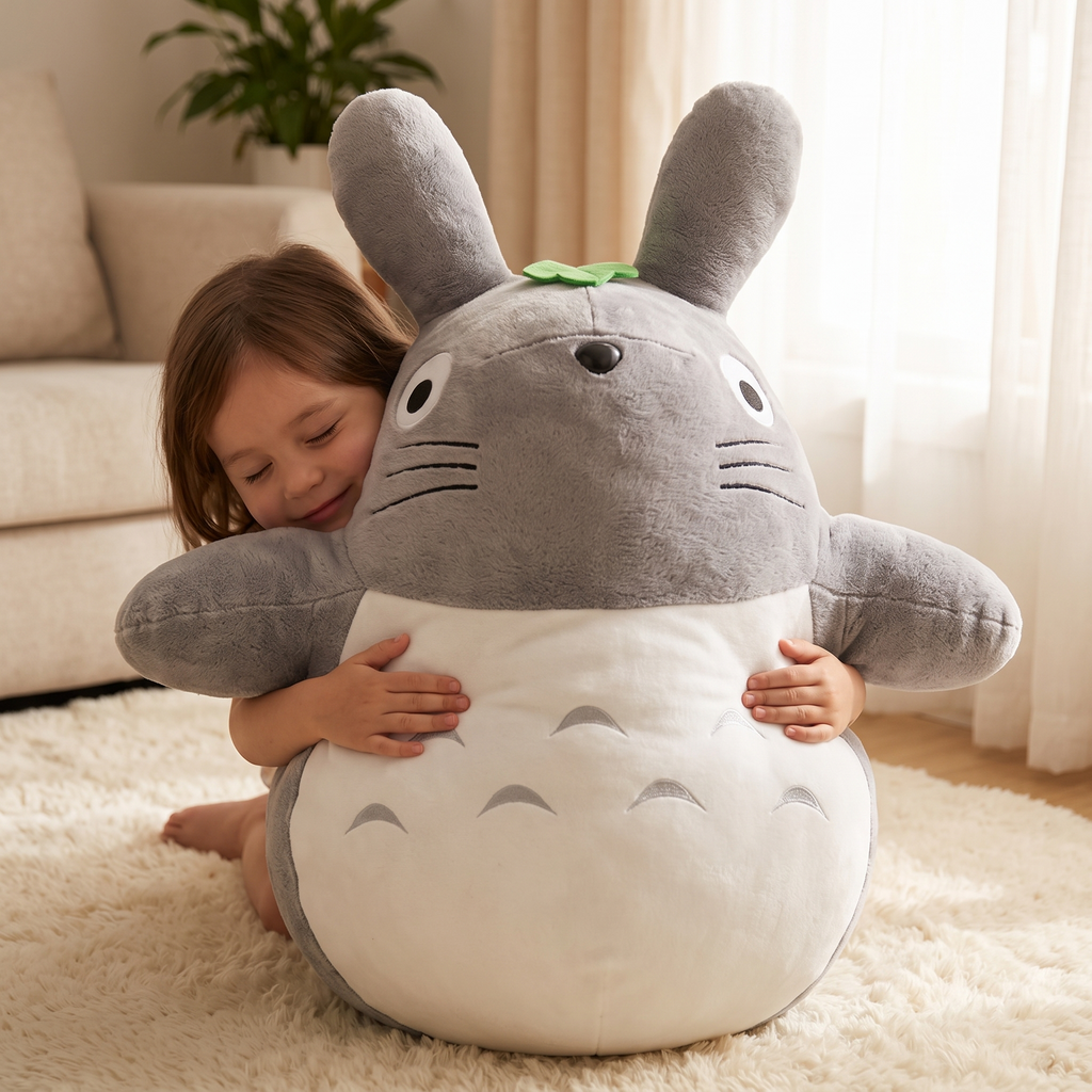 Totoro XXL Kuscheltier ganz weich 60-100cm - Anwendung, gemütliches Zuhause