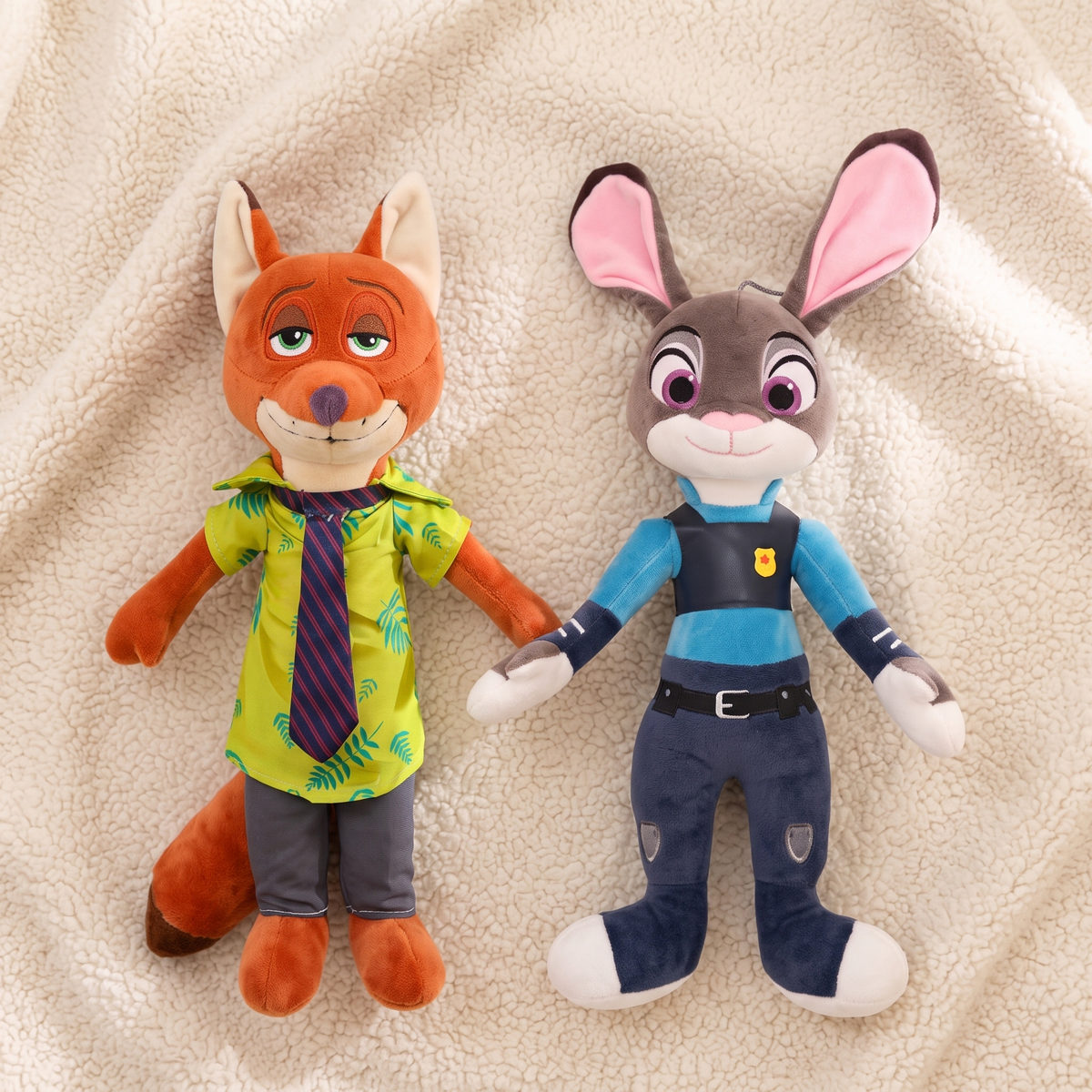 Zoomania Kuscheltiere Nick Wilde und Judy Hopps - Detailansicht Material