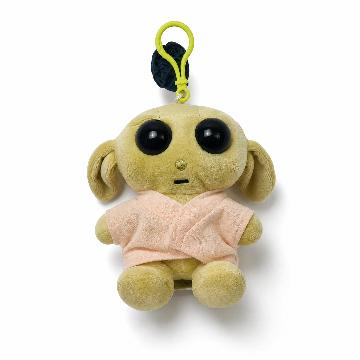 Baby Yoda Grogu Plüsch Schlüsselanhänger 11cm - Weißer Hintergrund Frontalansicht