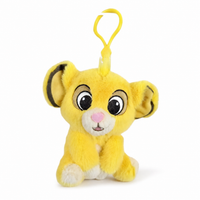 Plüsch Schlüsselanhänger Simba Der König der Löwen 12 cm - Frontalansicht auf weißem Hintergrund