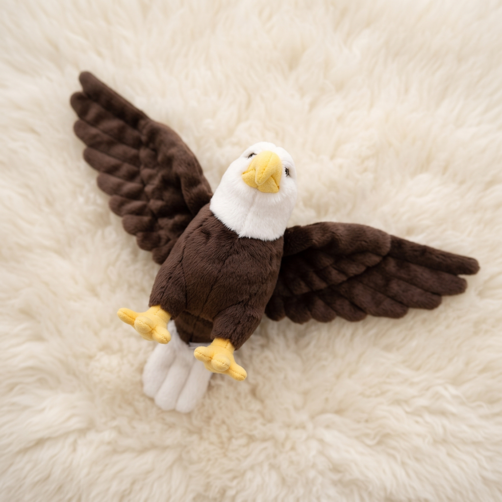 Realistisches Adler Kuscheltier - Material-Detail