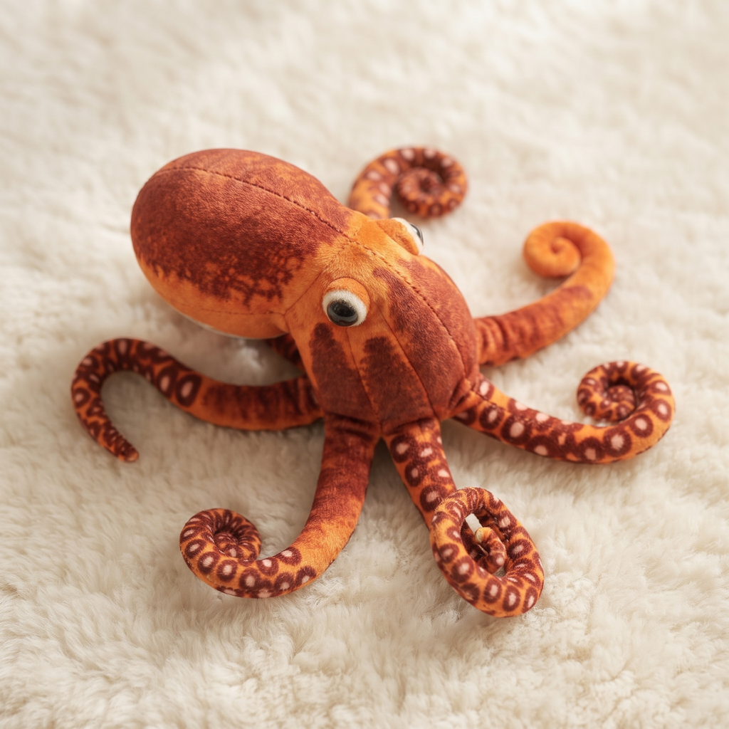 Realistisches Riesenkraken Kuscheltier Oktopus - Material-Detail