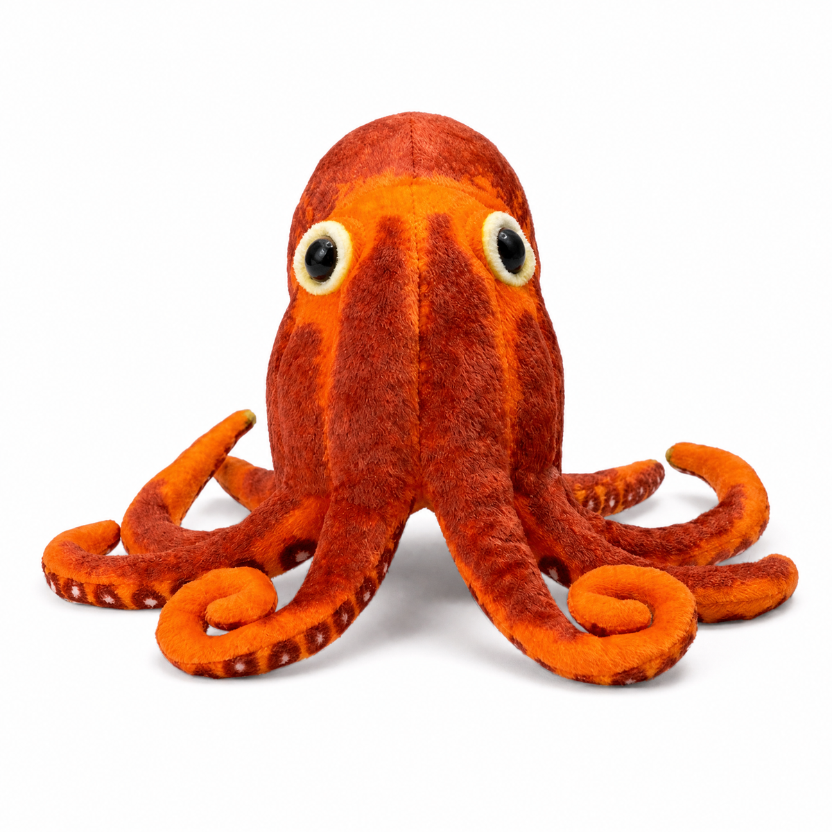 Realistisches Riesenkraken Kuscheltier Oktopus - Weißer Hintergrund Frontal