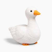 Realistisches weißes Enten Kuscheltier - Weißer Hintergrund seitlich