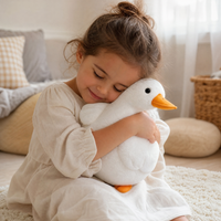 Realistisches weißes Enten Kuscheltier - Verwendung gemütliches Interieur