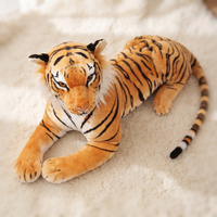 Riesiges lebensechtes Tiger Kuscheltier - Material-Detail