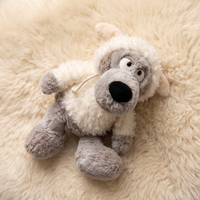 Wolf im Schafspelz Kuscheltier Lustige Plüschfigur - Detailansicht Material